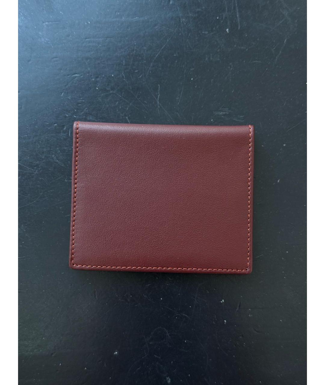 CARTIER Бордовый кожаный кардхолдер, фото 6