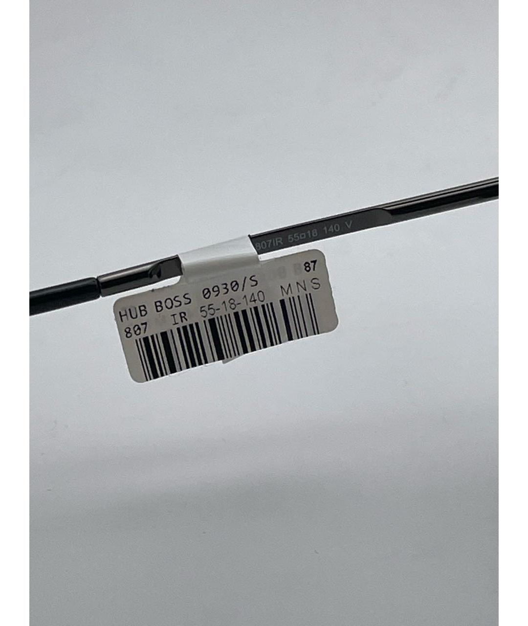 HUGO BOSS Черные металлические солнцезащитные очки, фото 7