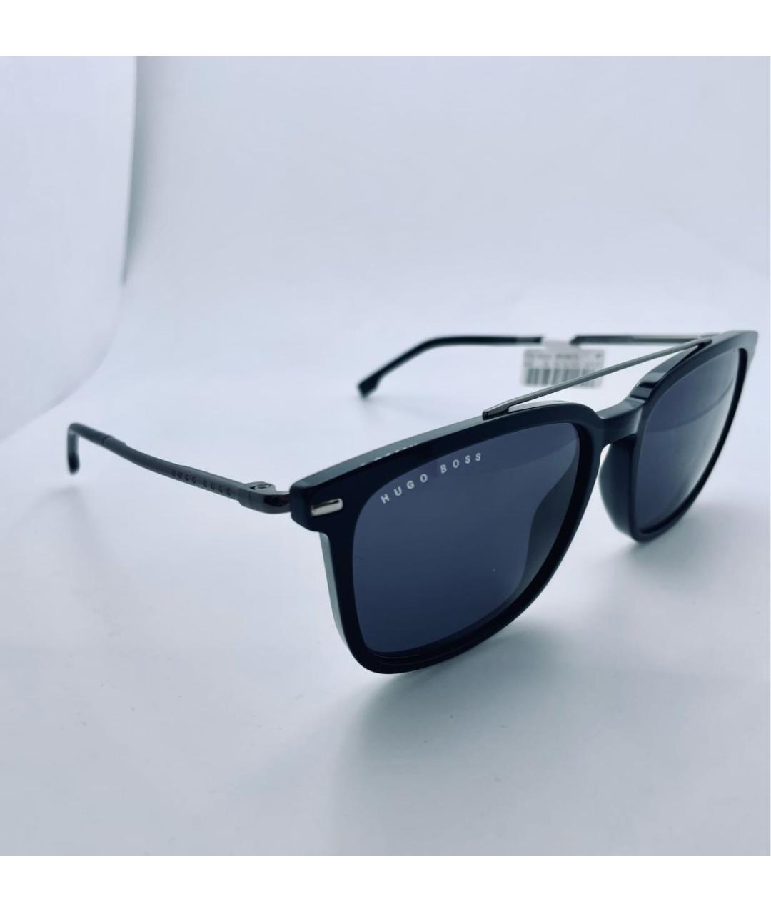 HUGO BOSS Черные металлические солнцезащитные очки, фото 6