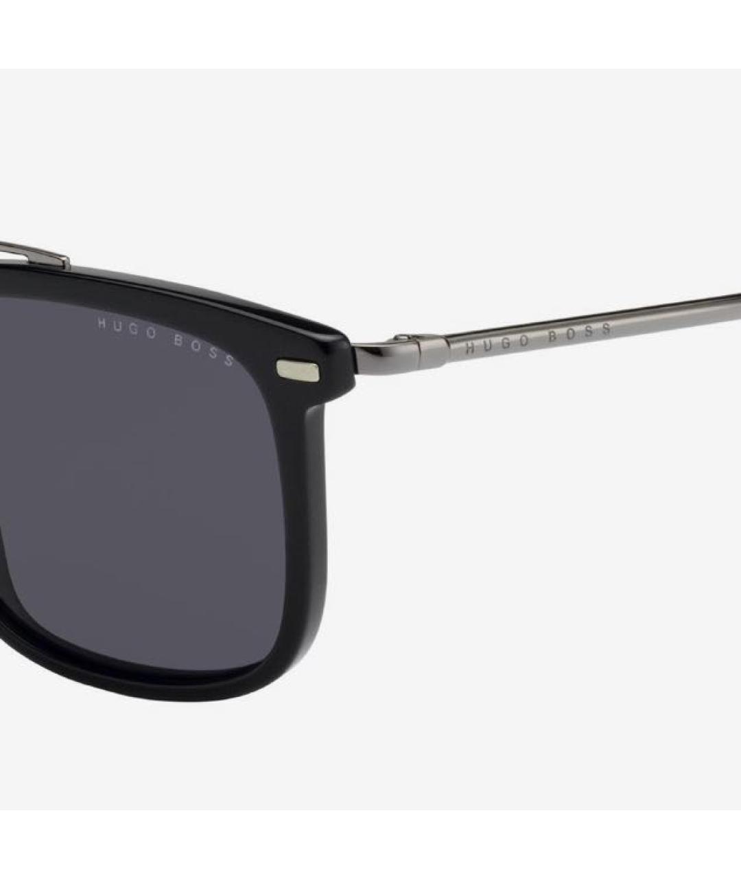 HUGO BOSS Черные металлические солнцезащитные очки, фото 4