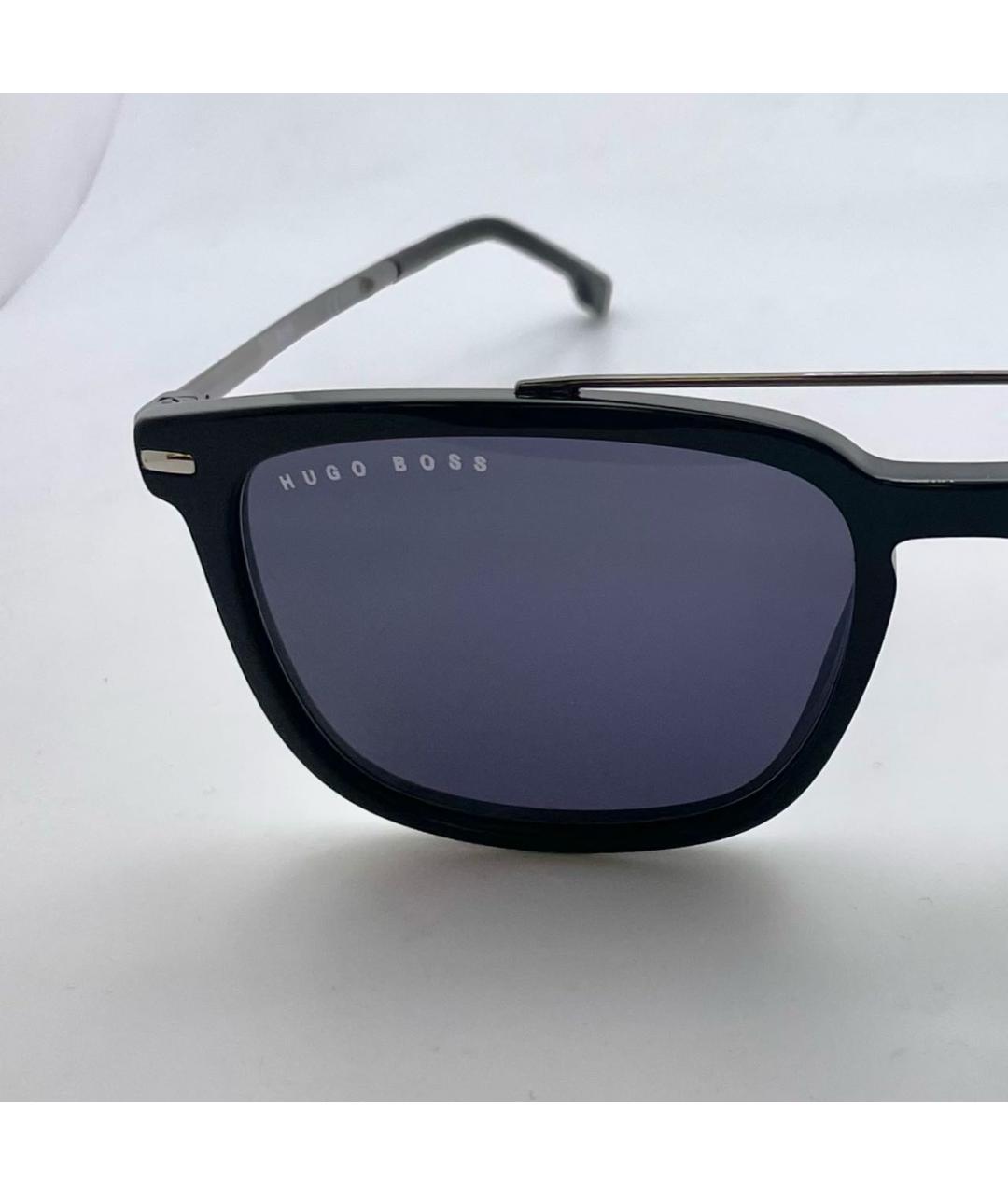 HUGO BOSS Черные металлические солнцезащитные очки, фото 8