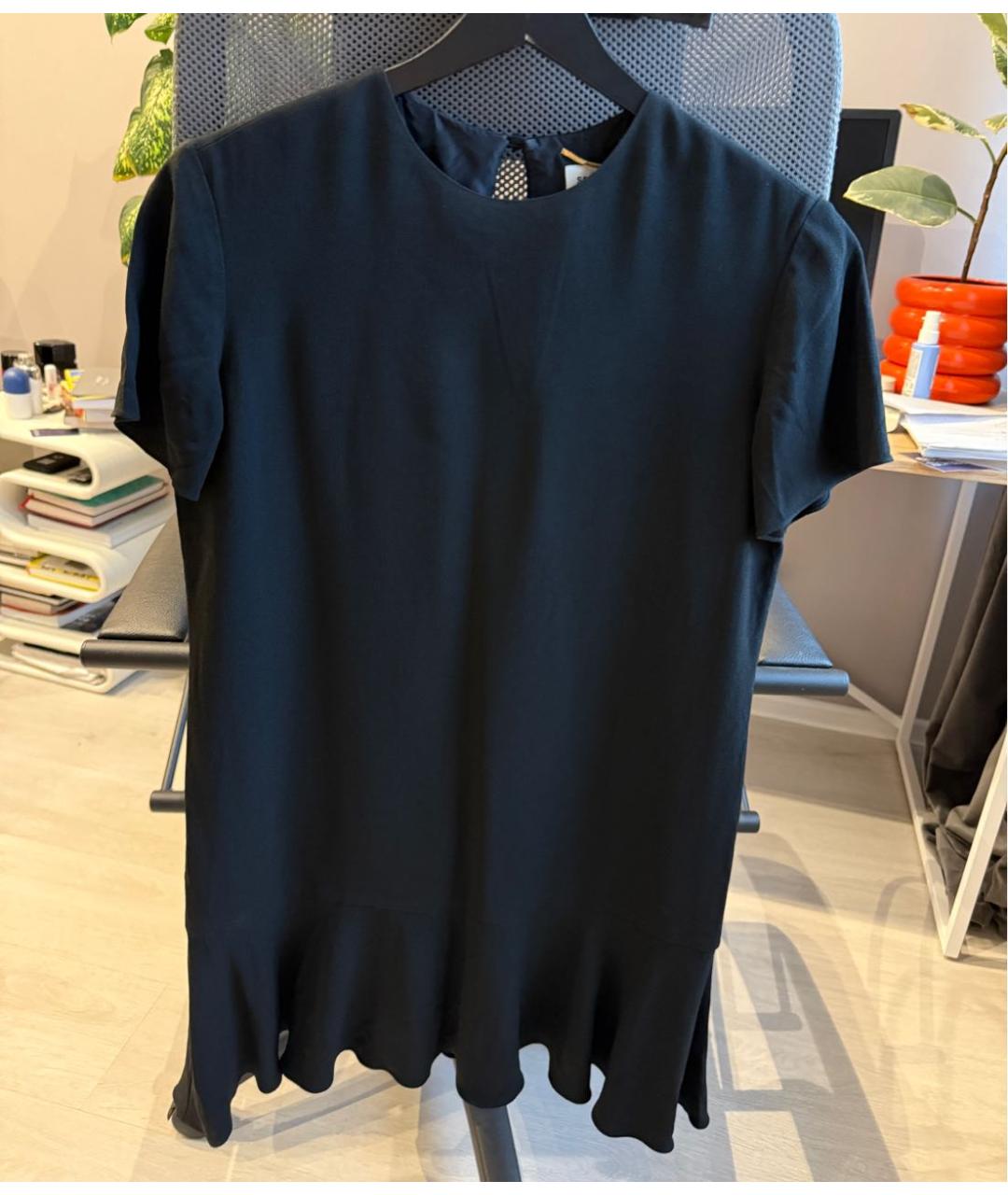 SAINT LAURENT Черное вискозное коктейльное платье, фото 6