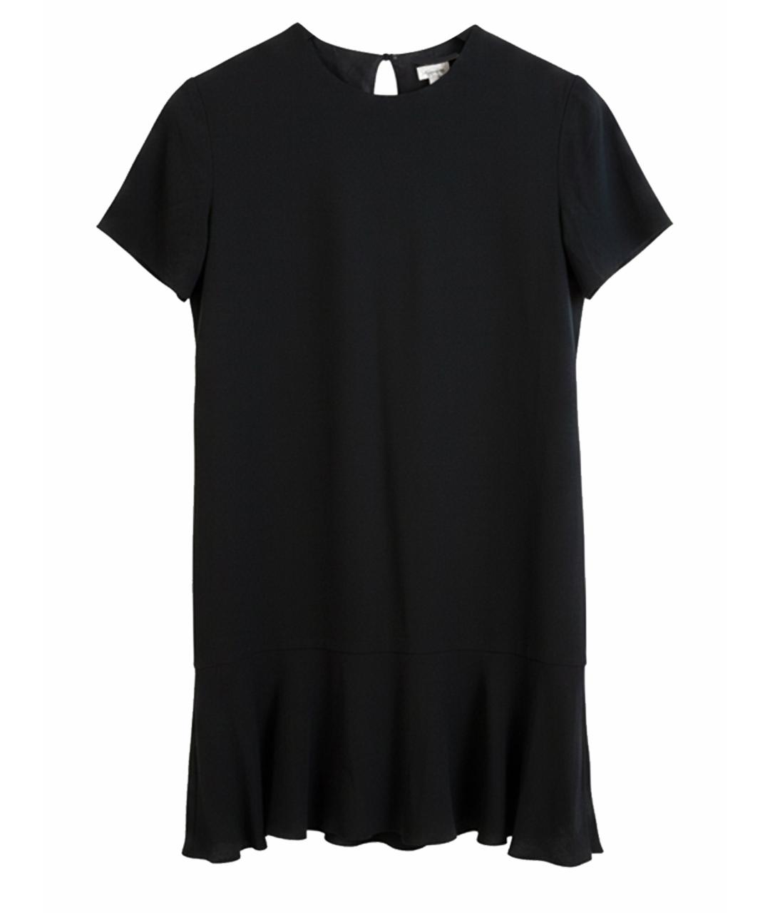 SAINT LAURENT Черное вискозное коктейльное платье, фото 1