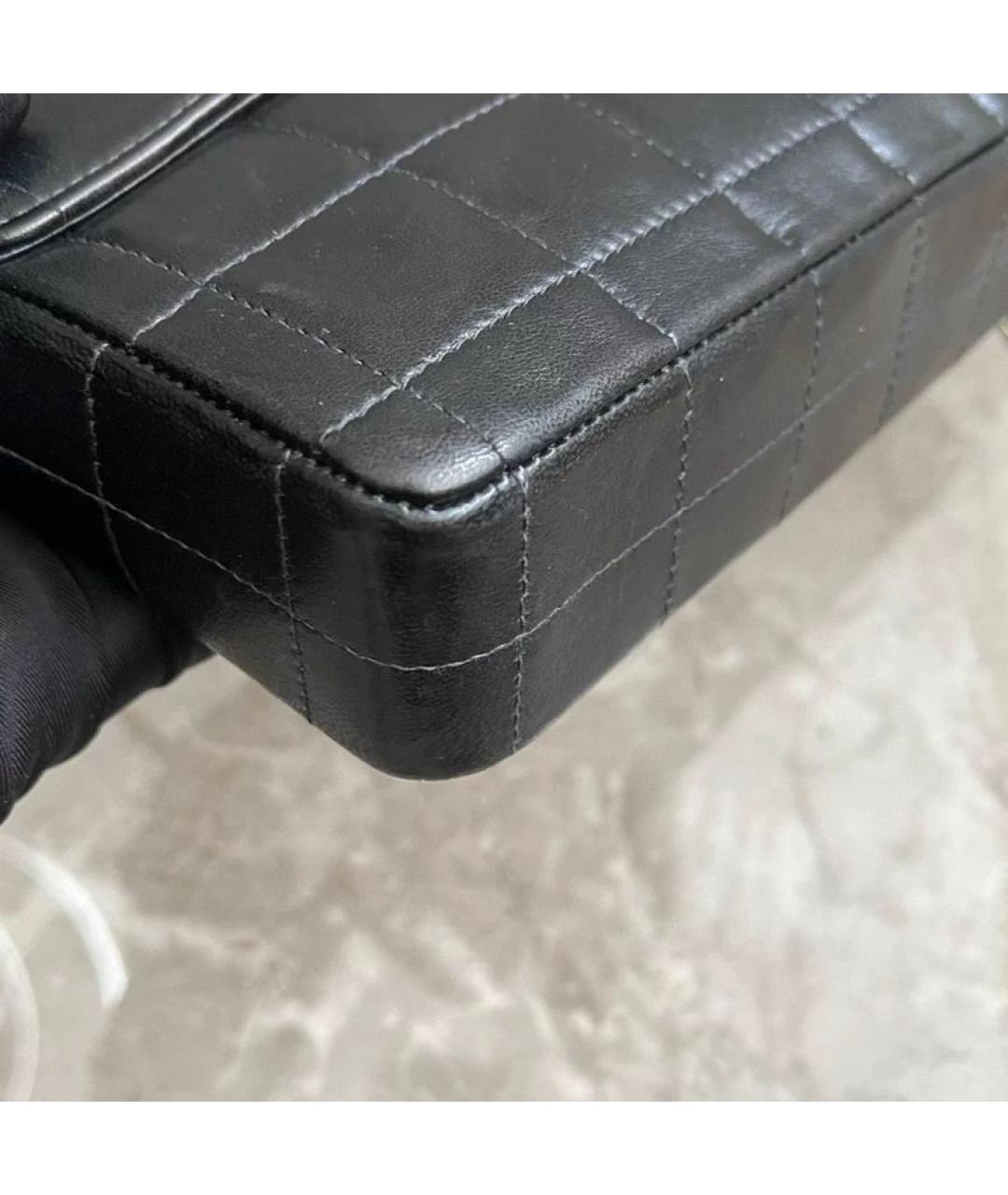 CHANEL Черная кожаная сумка через плечо, фото 5