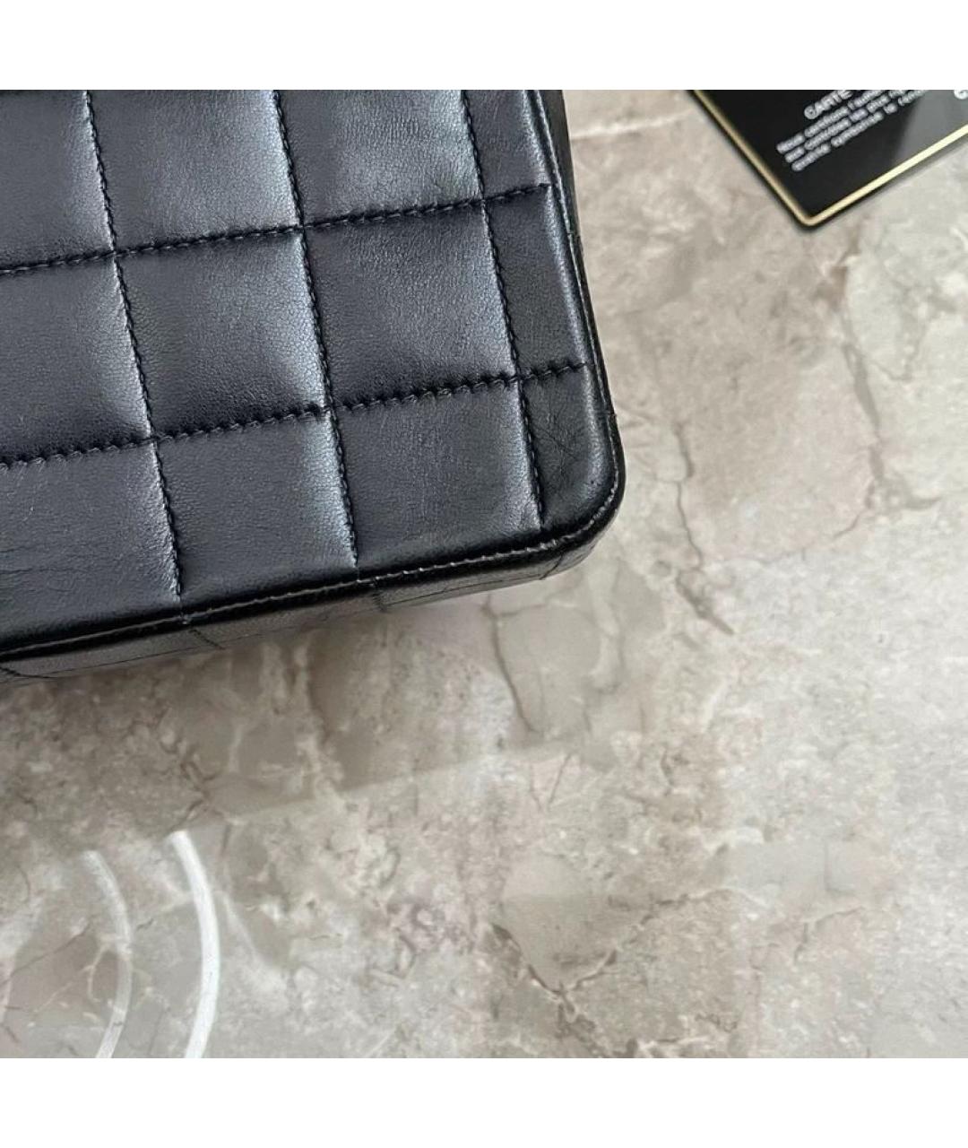 CHANEL Черная кожаная сумка через плечо, фото 8