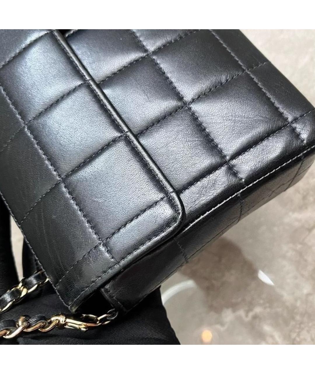 CHANEL Черная кожаная сумка через плечо, фото 7
