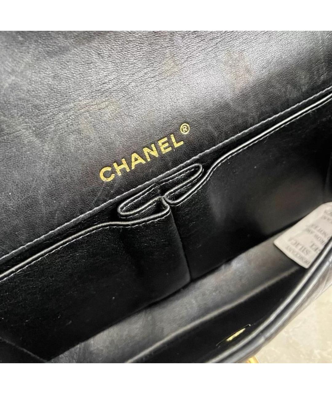 CHANEL Черная кожаная сумка через плечо, фото 3