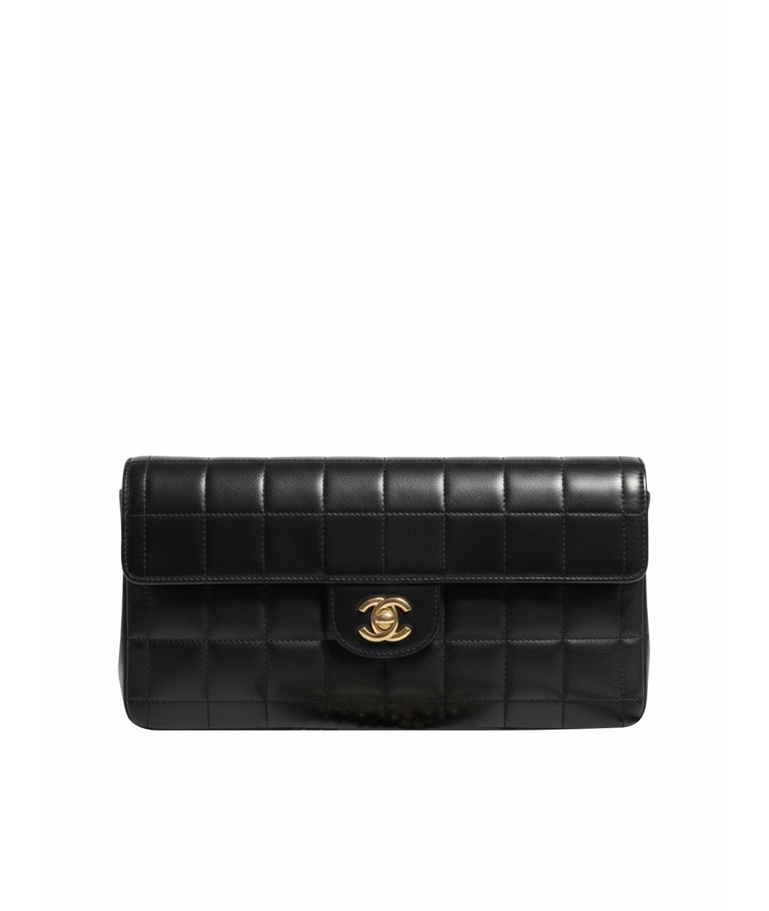 CHANEL Черная кожаная сумка через плечо, фото 1