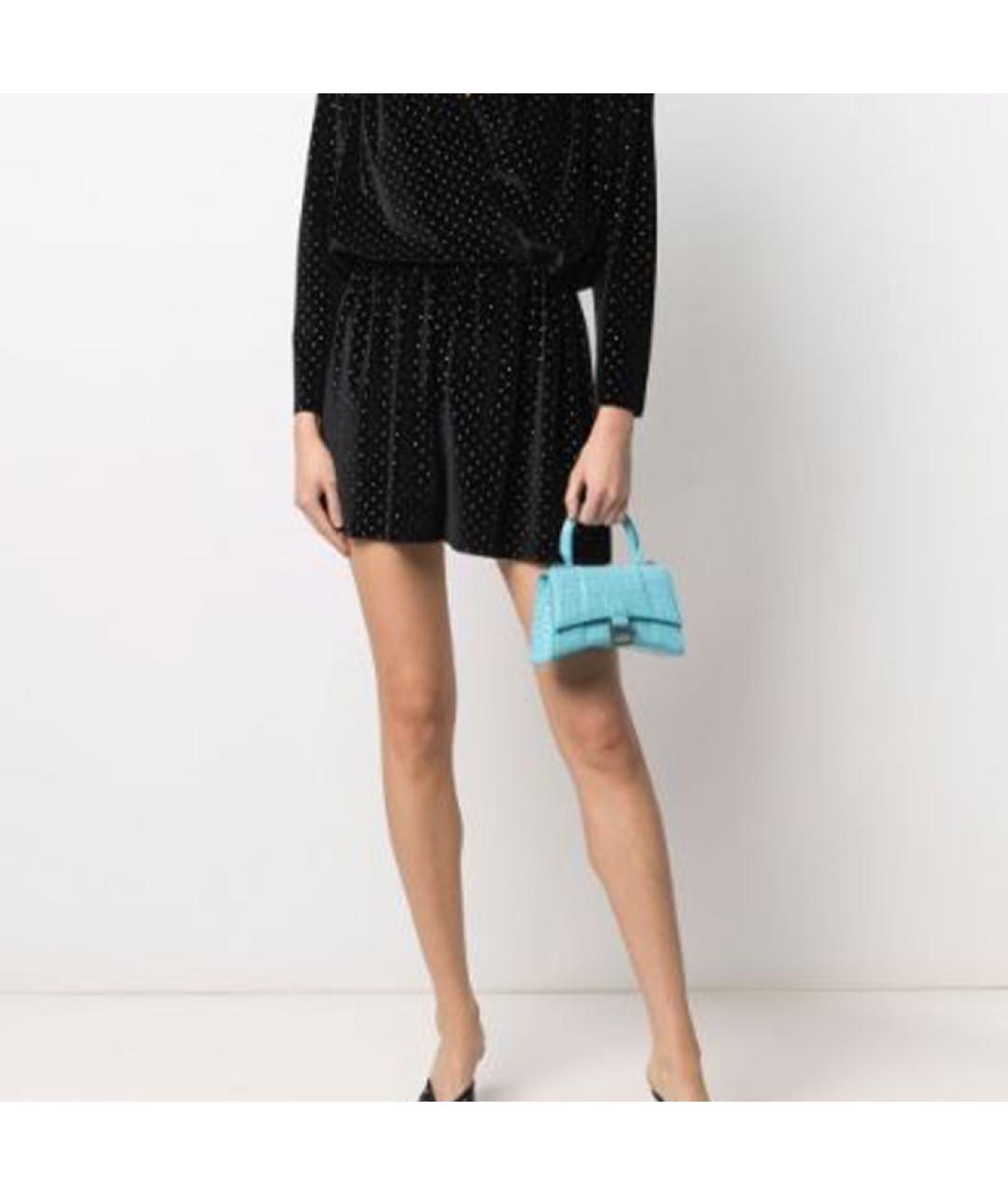 BALENCIAGA Голубая кожаная сумка через плечо, фото 6