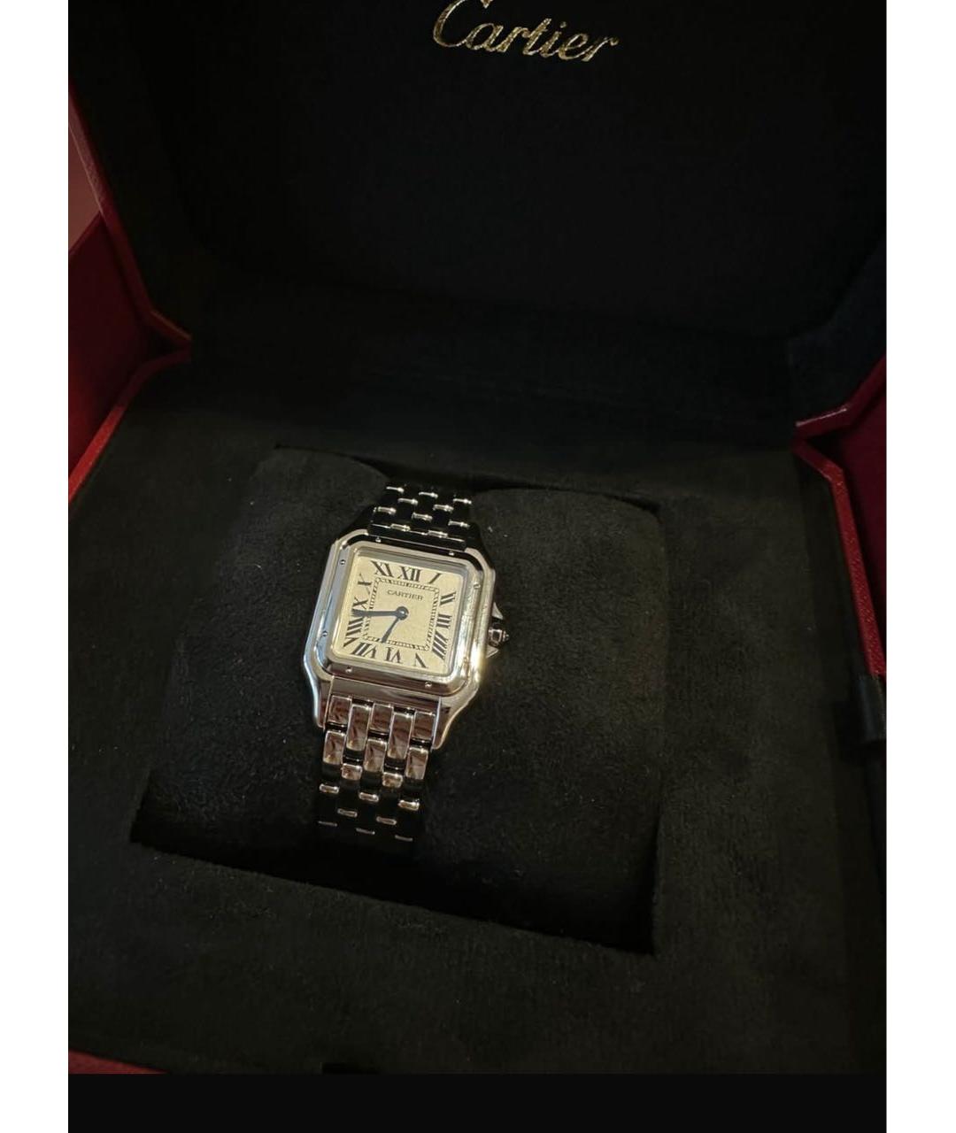 CARTIER Серебряные часы из белого золота, фото 7