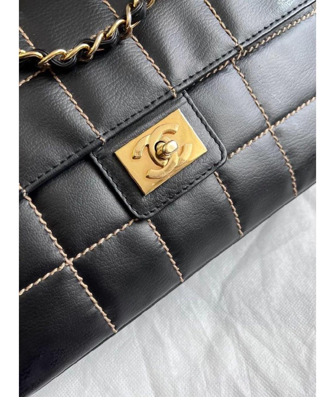 CHANEL Черная кожаная сумка через плечо, фото 2