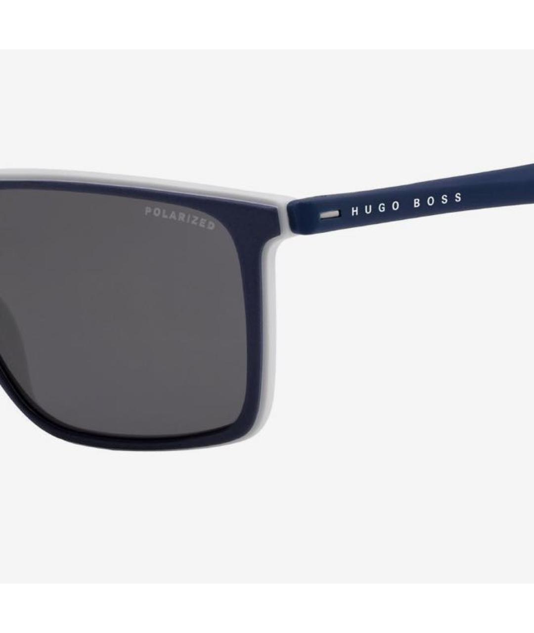 HUGO BOSS Темно-синие пластиковые солнцезащитные очки, фото 3