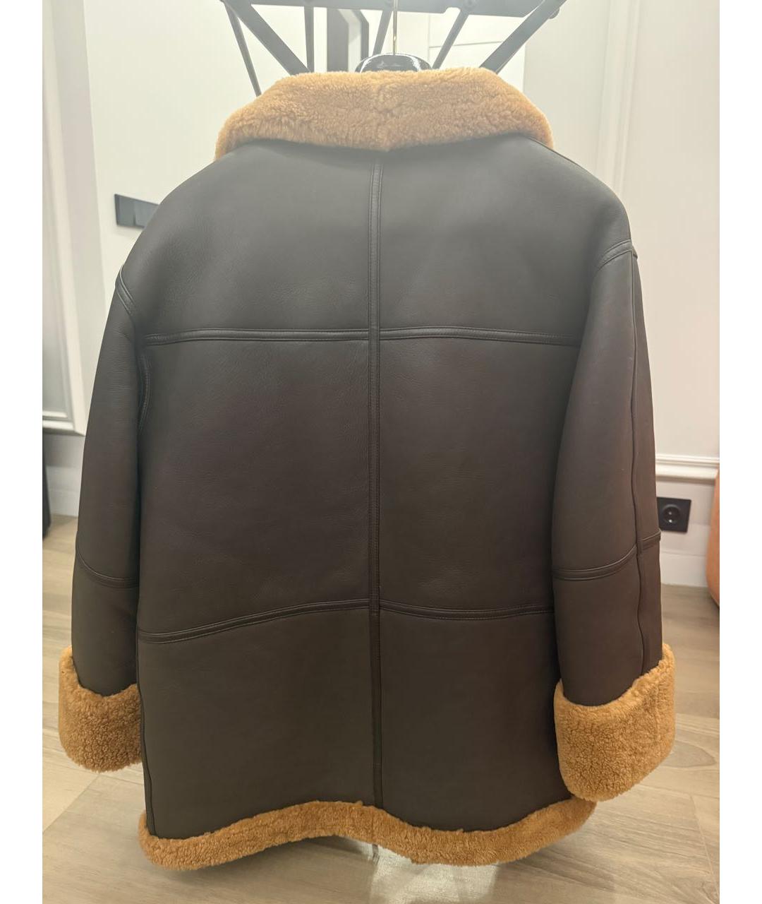 TOTEME Коричневая кожаная дубленка, фото 2
