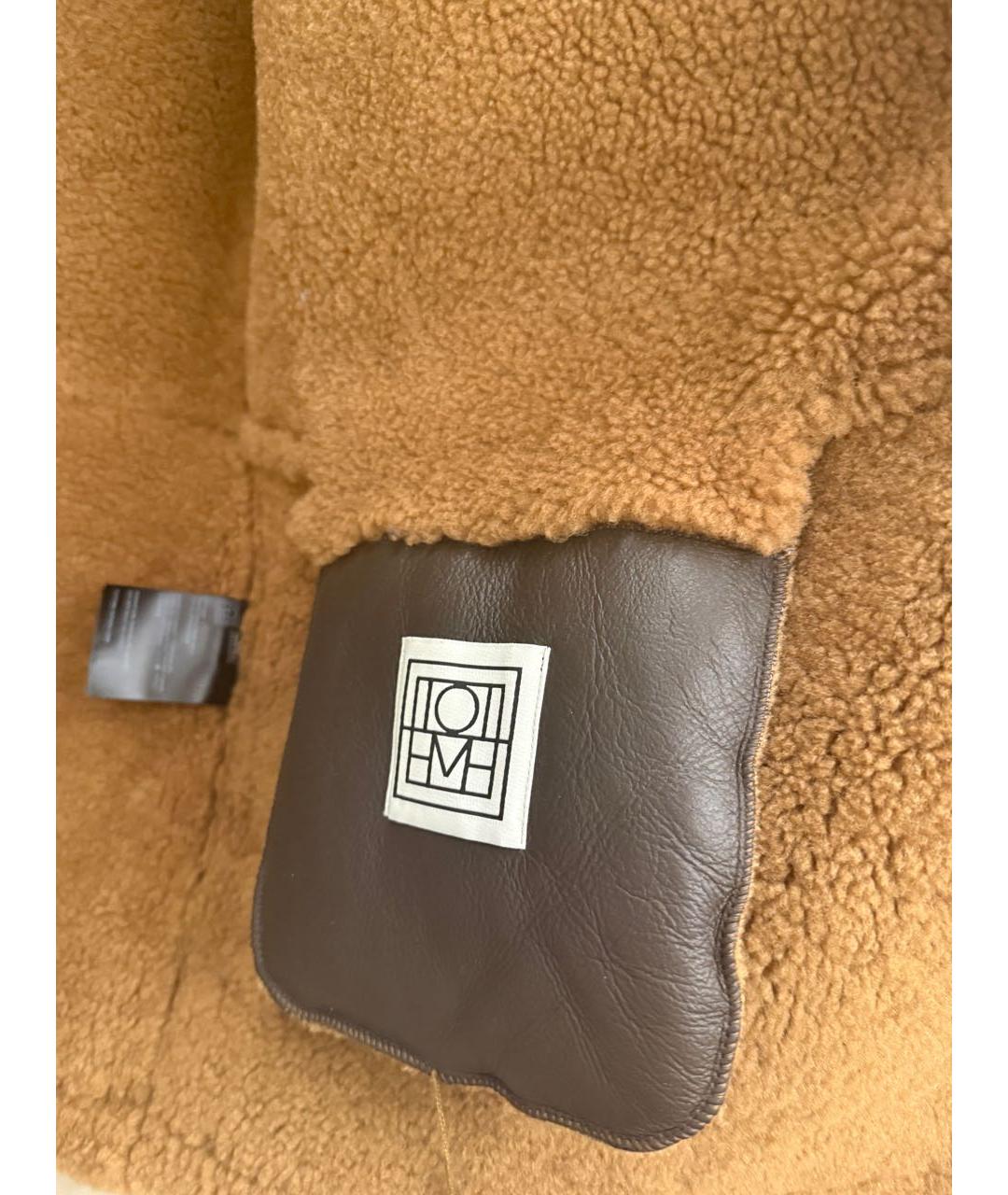 TOTEME Коричневая кожаная дубленка, фото 3