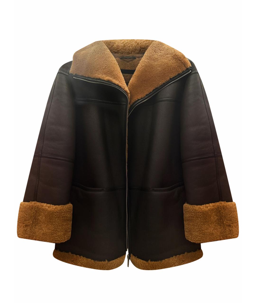 TOTEME Коричневая кожаная дубленка, фото 1