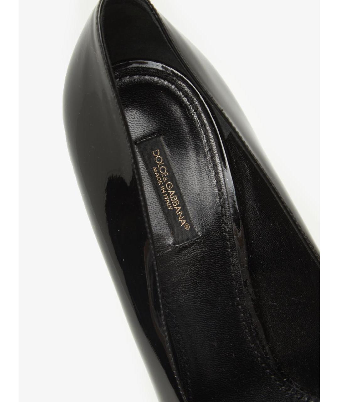 DOLCE&GABBANA Черные туфли из лакированной кожи, фото 6