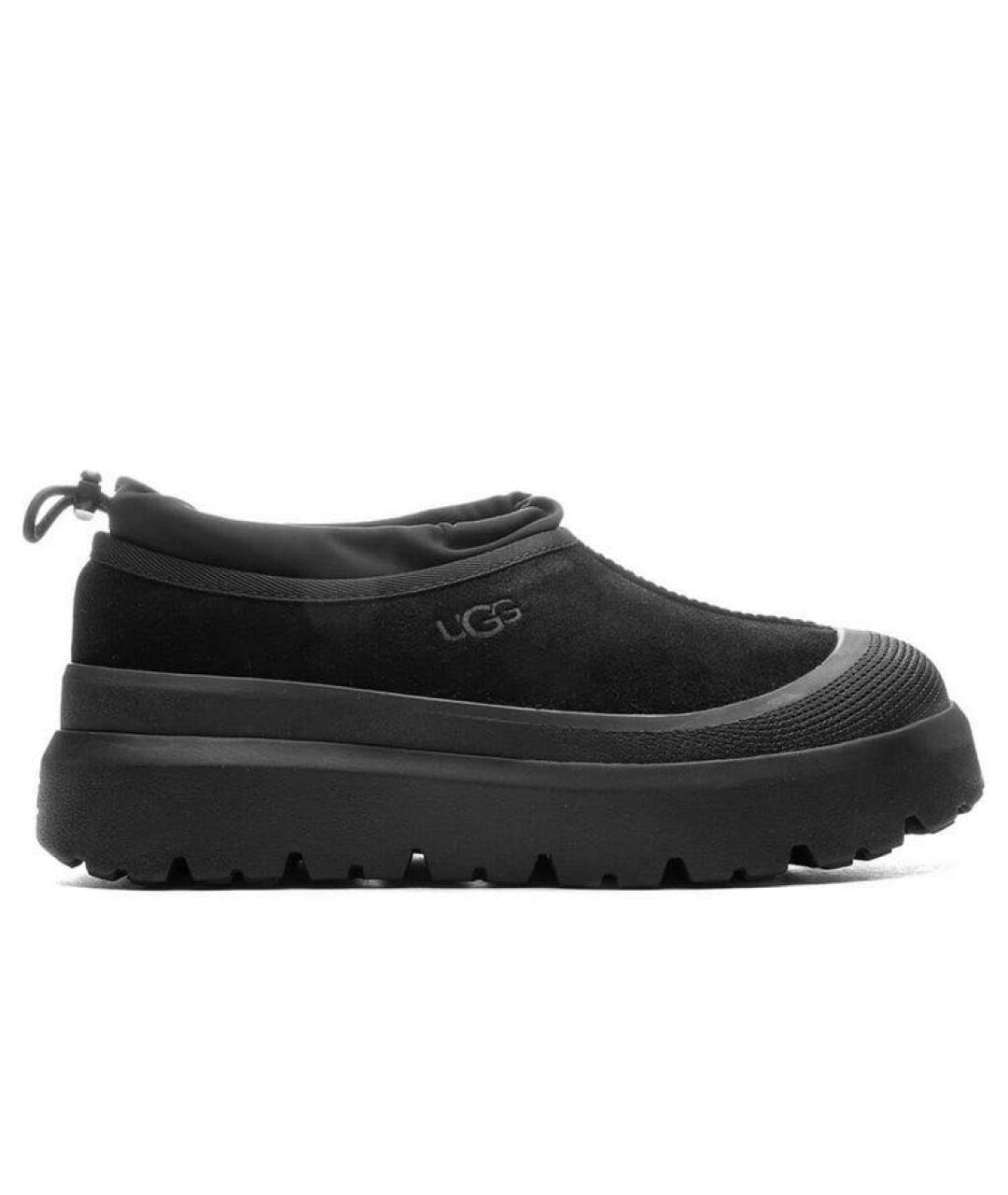 UGG AUSTRALIA Черные замшевые низкие ботинки, фото 1