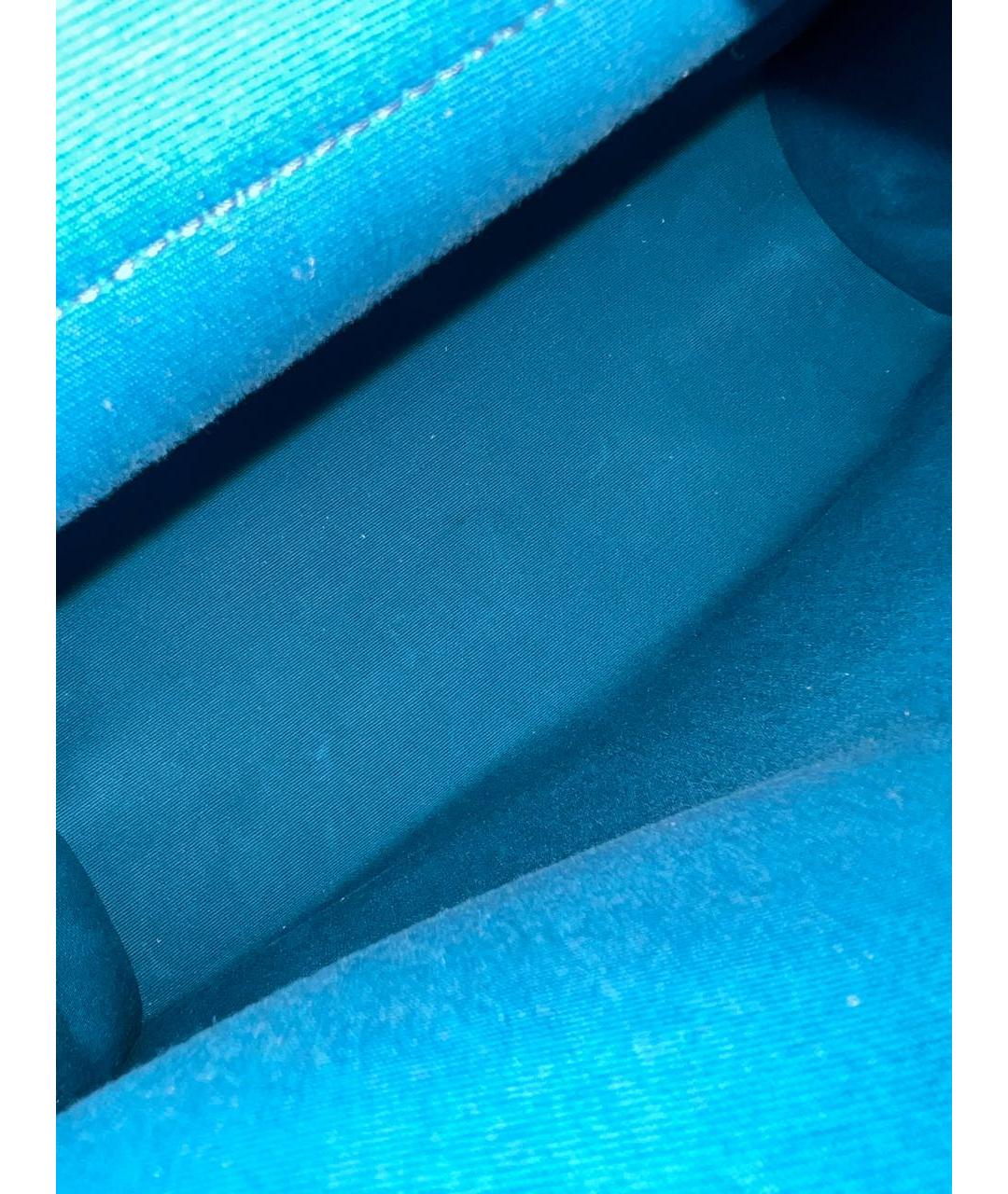 HERMES Синяя тканевая сумка через плечо, фото 8