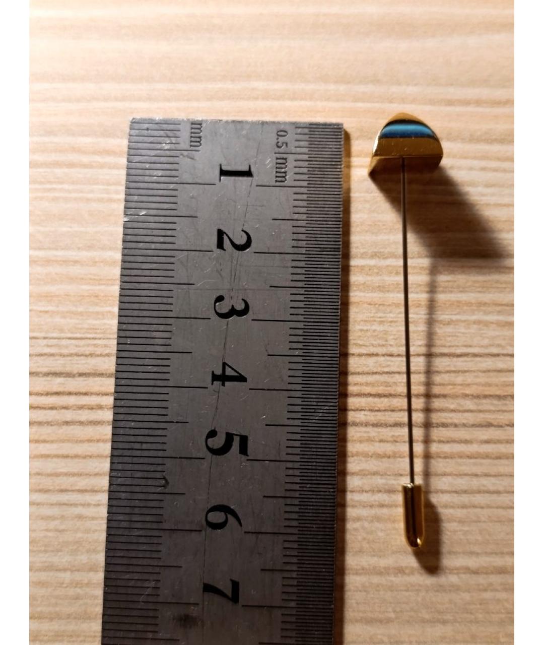 HERMES Золотой металлический галстук, фото 2