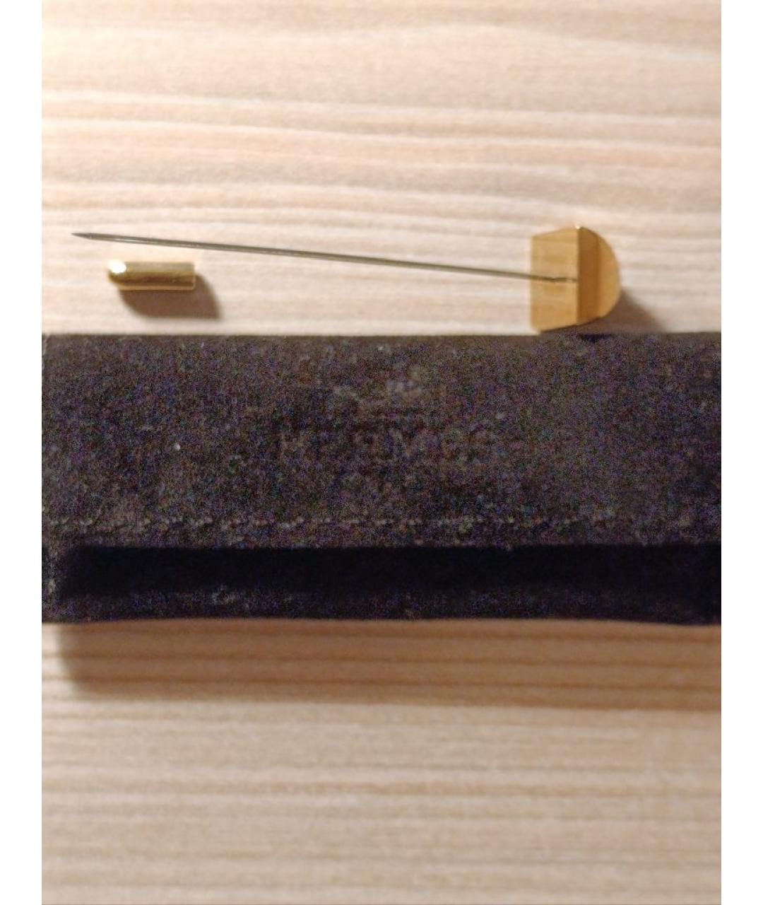 HERMES Золотой металлический галстук, фото 5