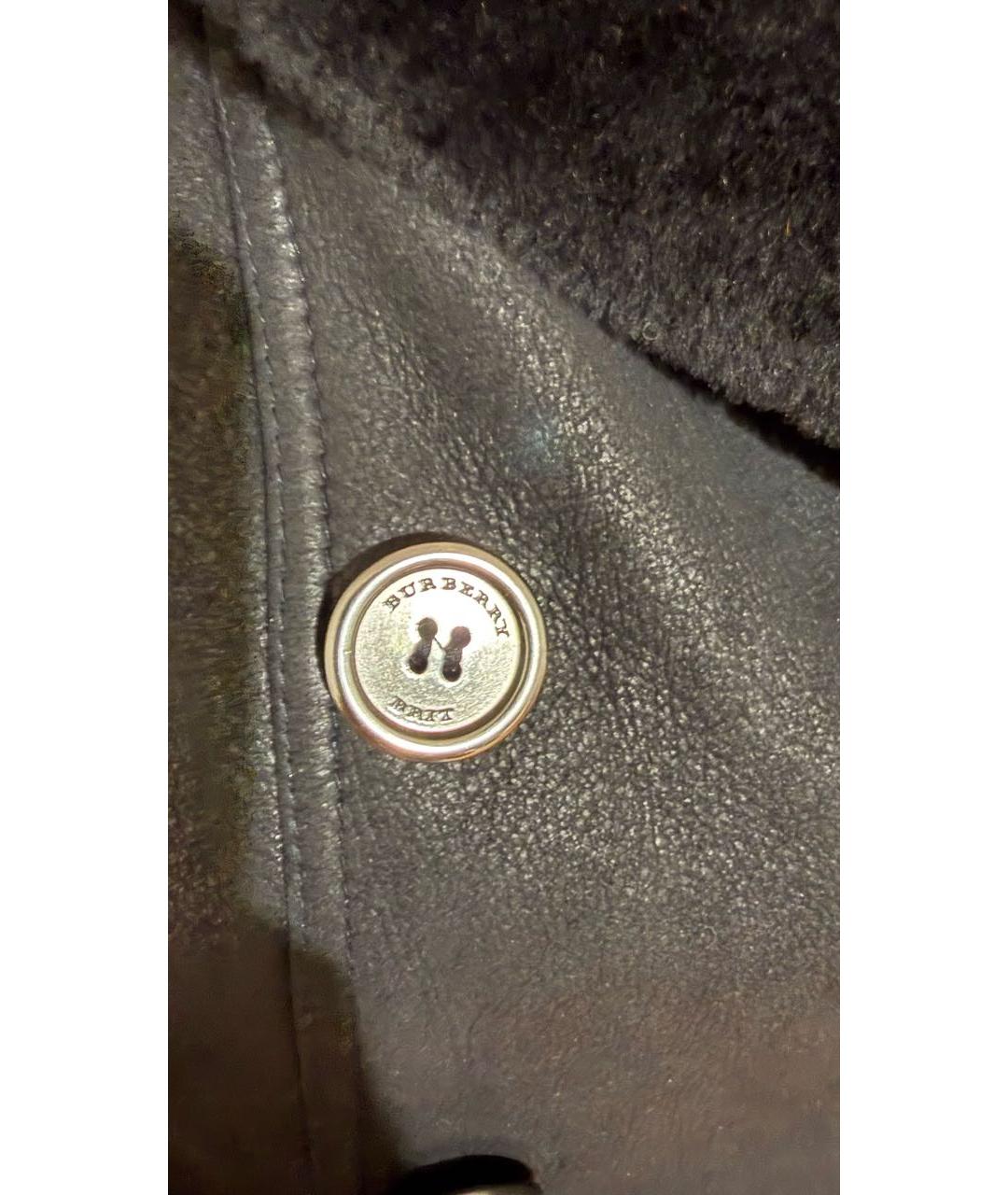 BURBERRY Черная меховая дубленка, фото 4