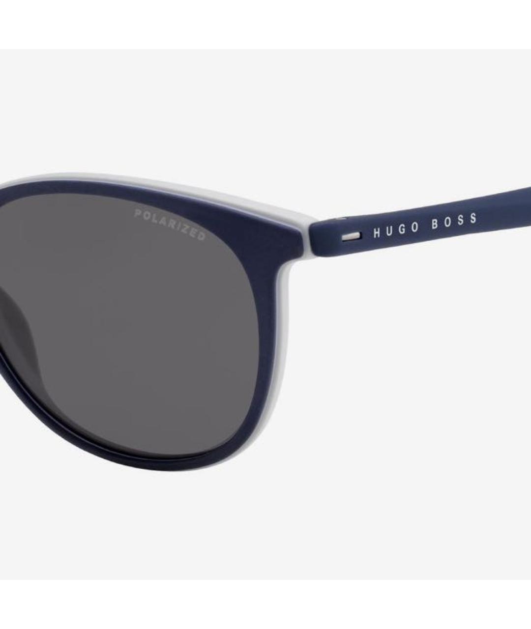 HUGO BOSS Темно-синие пластиковые солнцезащитные очки, фото 7