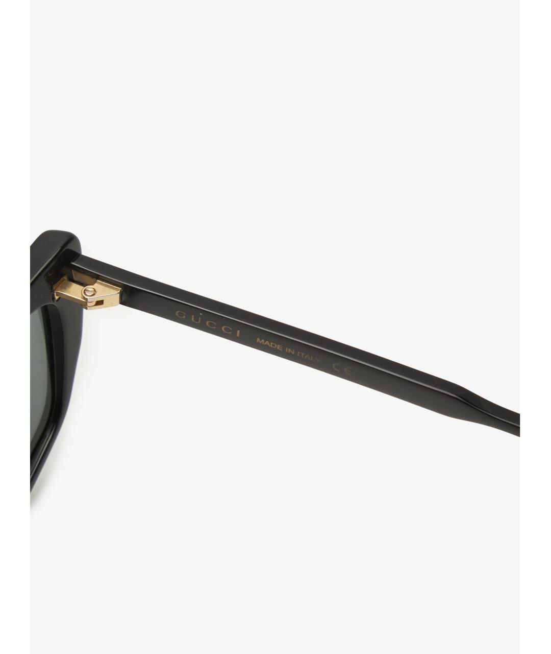 GUCCI Черные пластиковые солнцезащитные очки, фото 5