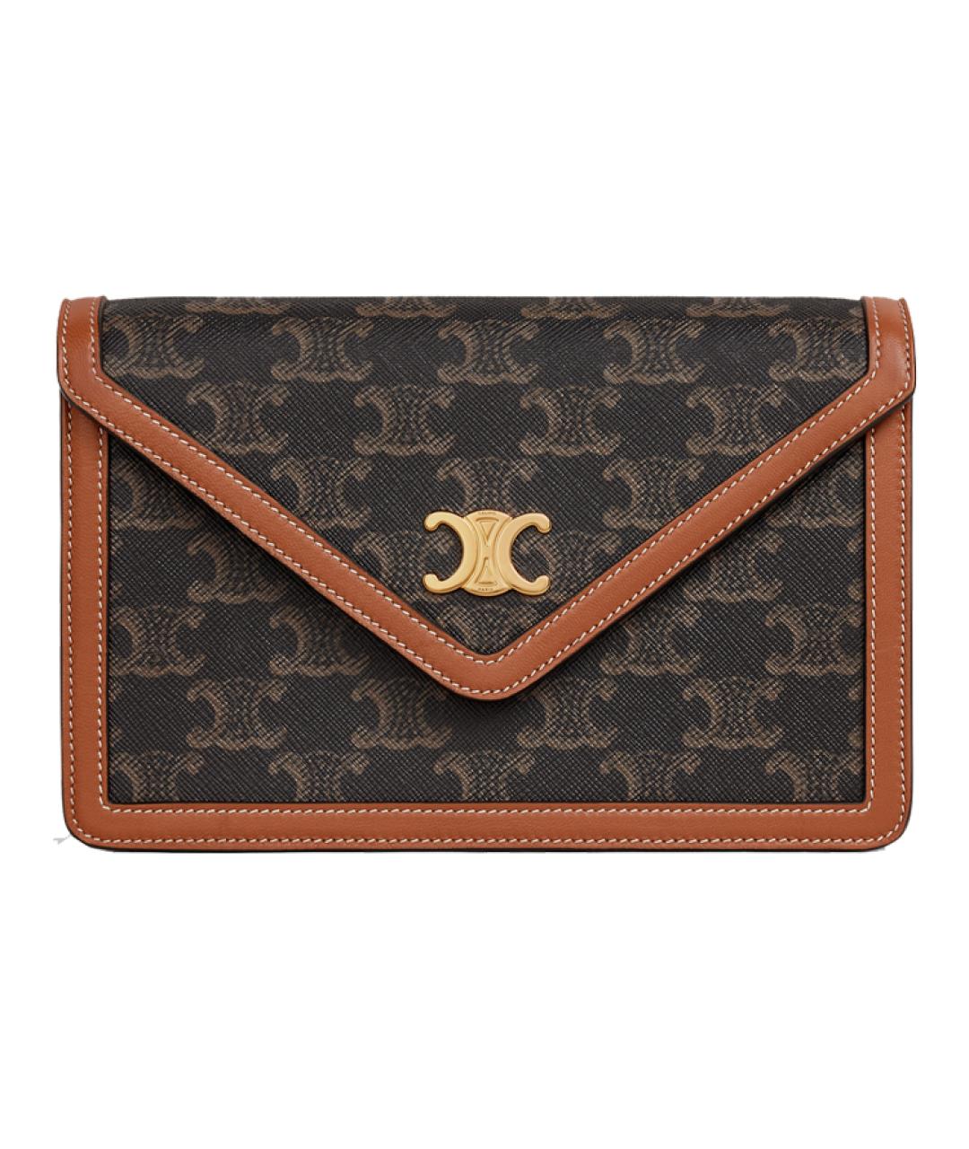 CELINE Коричневый кожаный кошелек, фото 1