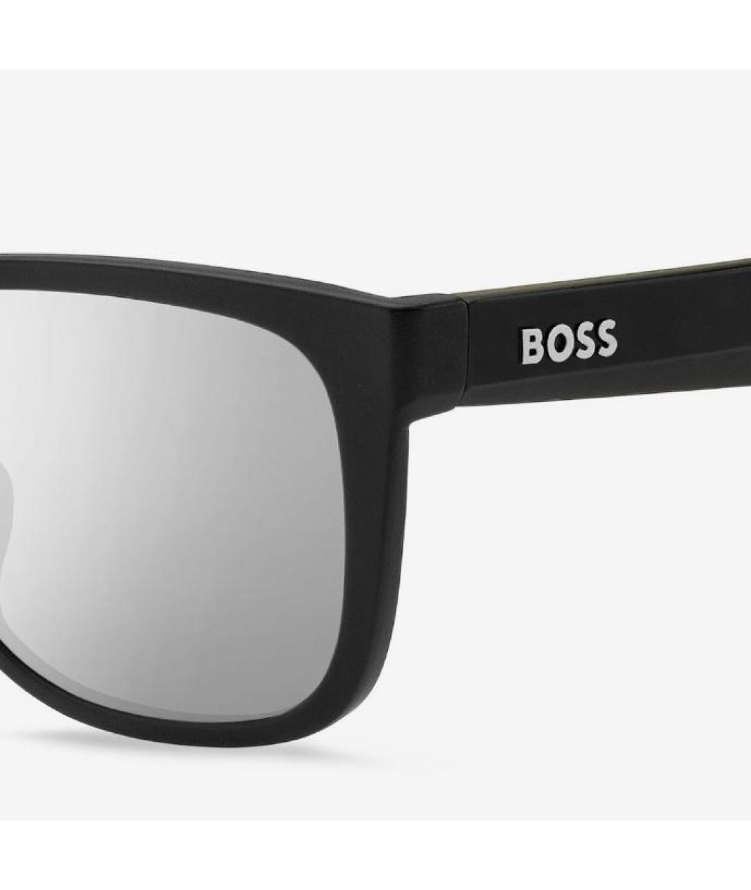 HUGO BOSS Черные пластиковые солнцезащитные очки, фото 4
