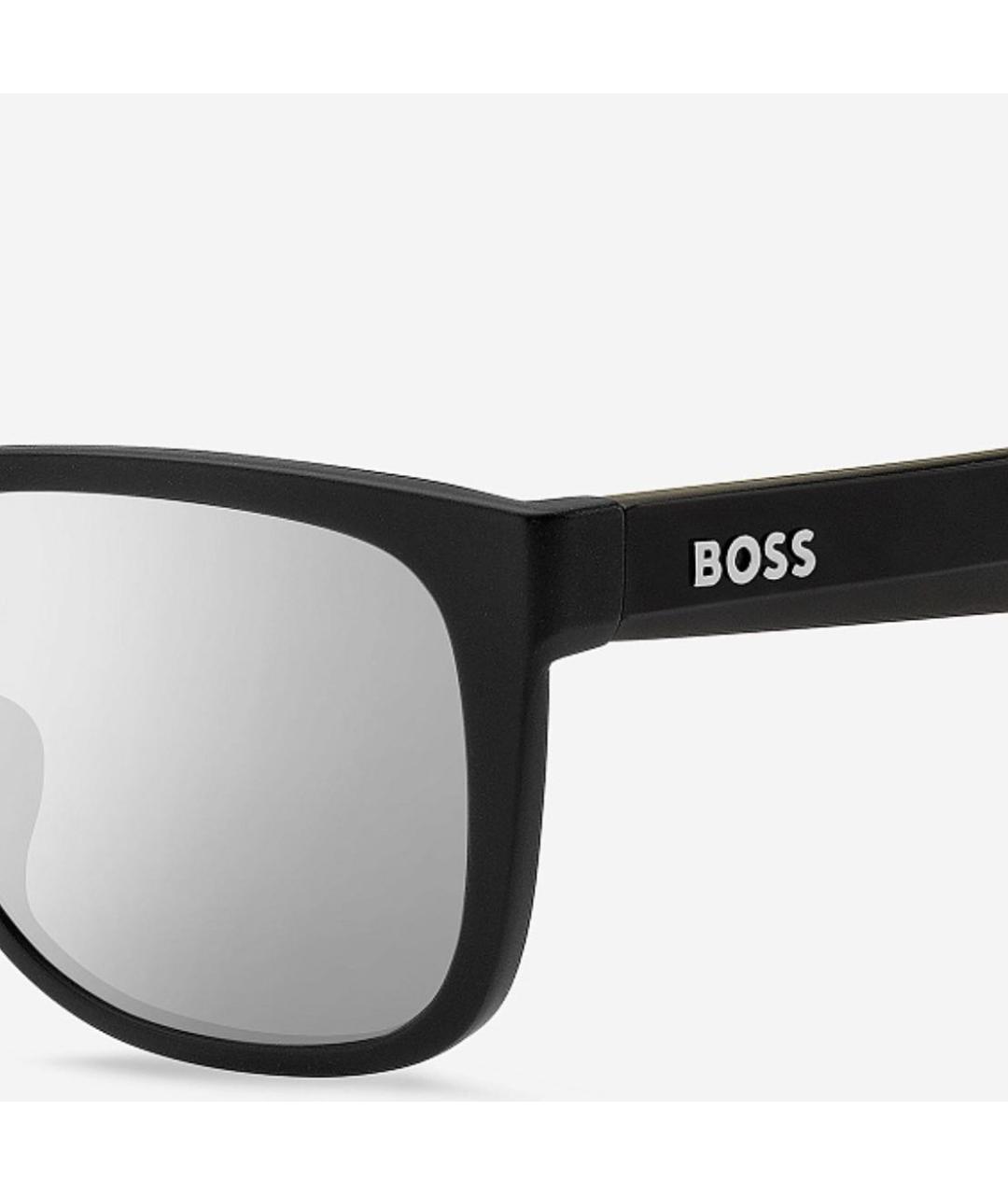 HUGO BOSS Черные пластиковые солнцезащитные очки, фото 6