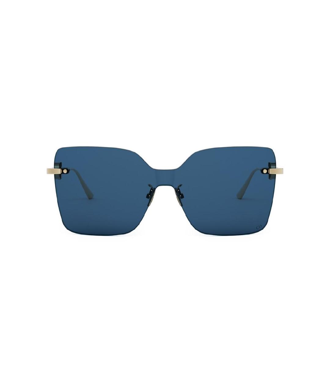 CHRISTIAN DIOR Золотые металлические солнцезащитные очки, фото 2