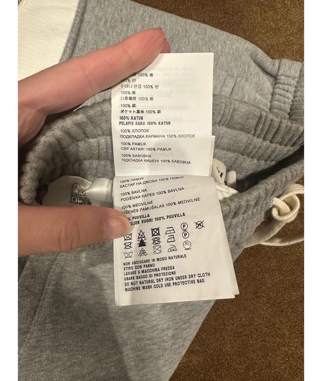 MIU MIU Серые хлопковые шорты, фото 4