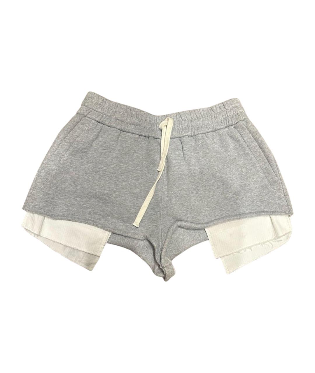 MIU MIU Серые хлопковые шорты, фото 1