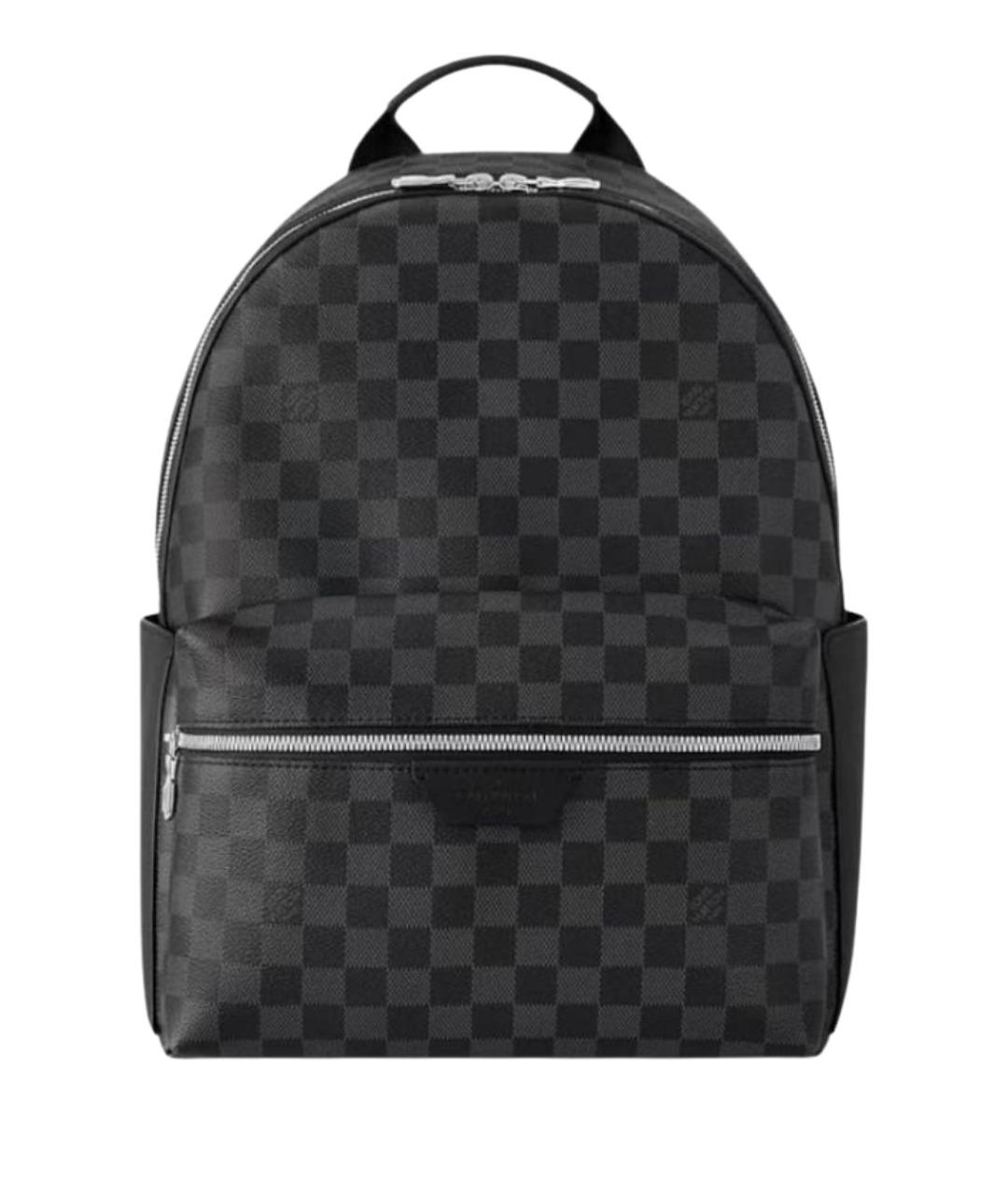 LOUIS VUITTON Антрацитовый кожаный рюкзак, фото 1