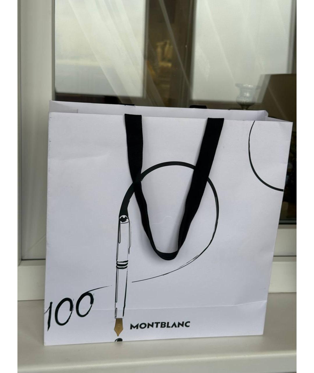 MONTBLANC Черная кожаная сумка на плечо, фото 9