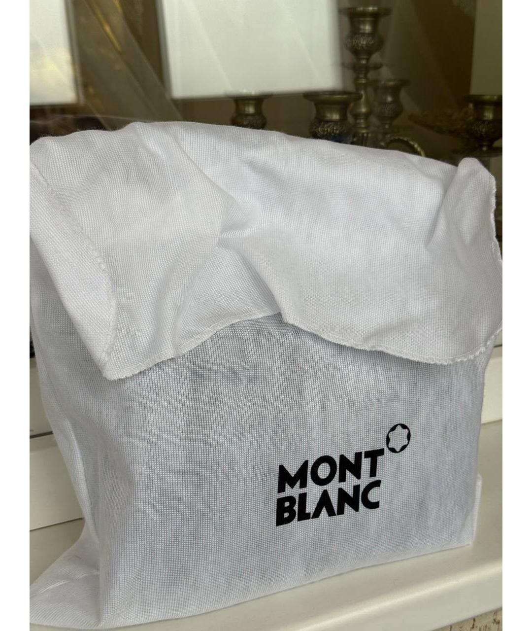 MONTBLANC Черная кожаная сумка на плечо, фото 8