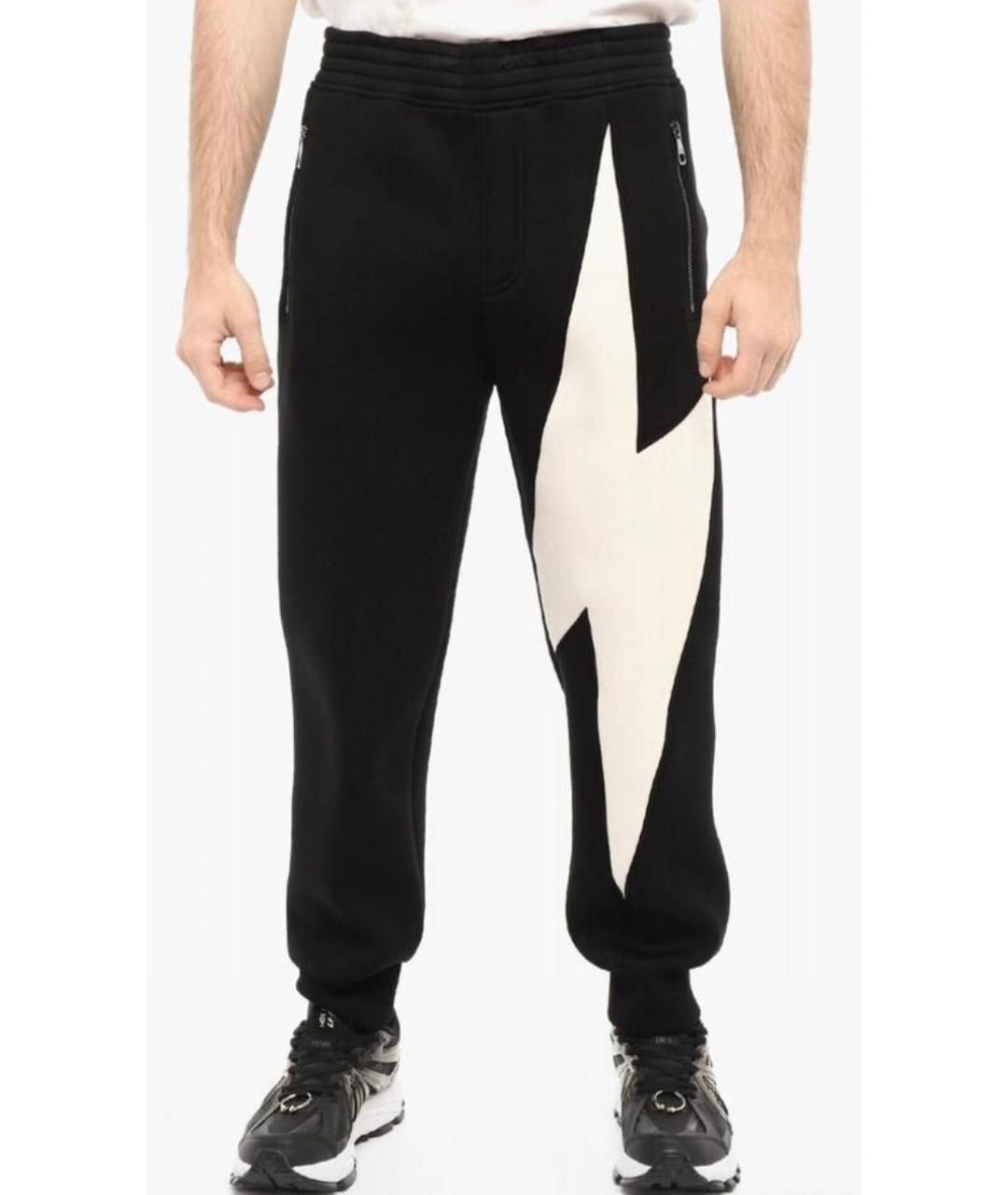 NEIL BARRETT Черные повседневные брюки, фото 2