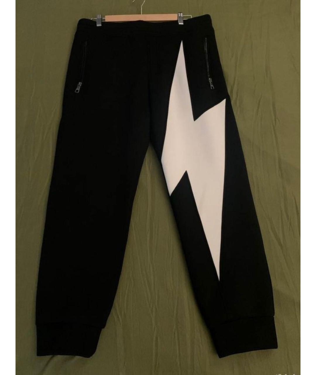 NEIL BARRETT Черные повседневные брюки, фото 6