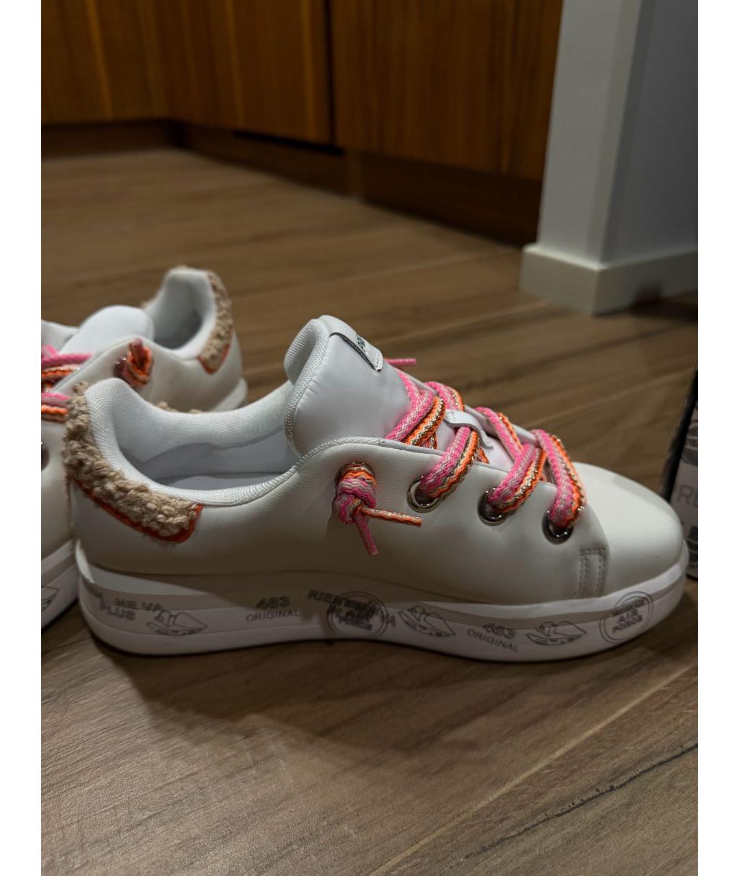 PREMIATA Белые кожаные кроссовки, фото 6