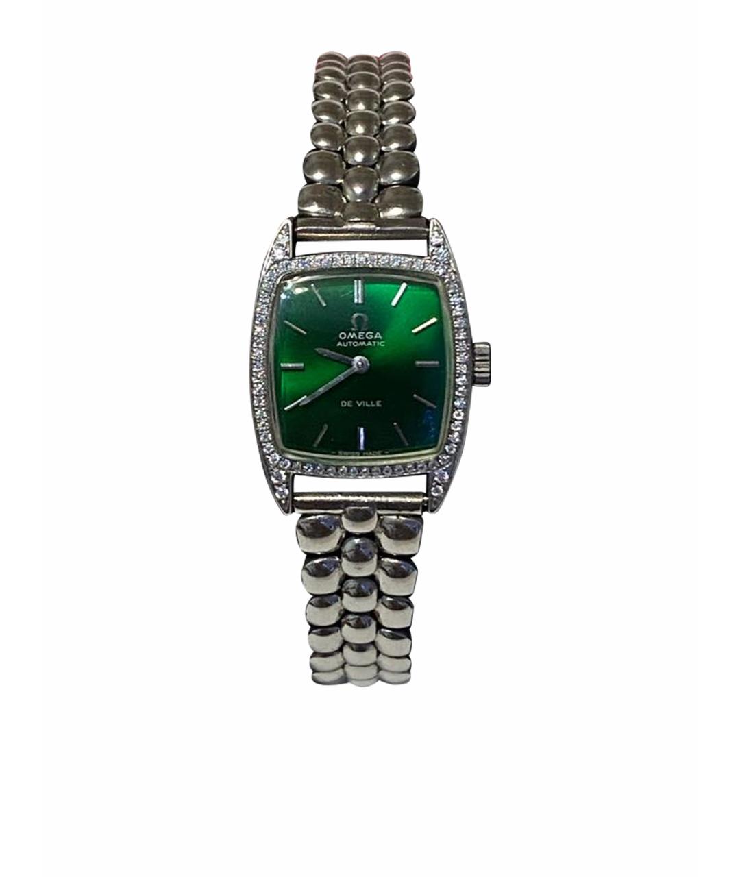 OMEGA Серебряные металлические часы, фото 1