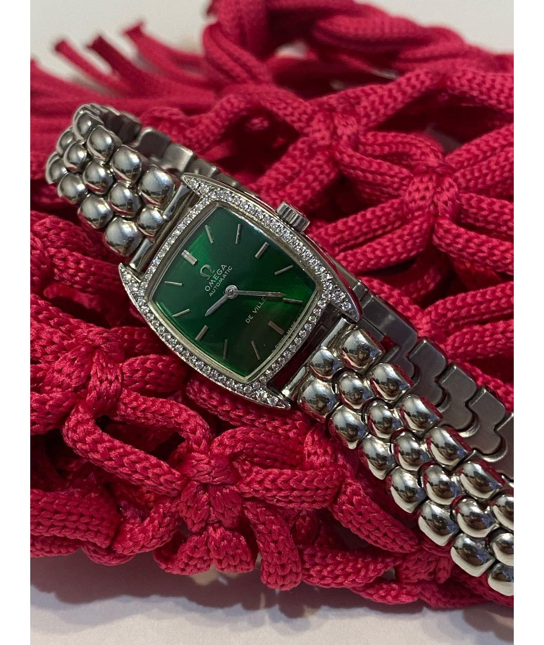 OMEGA Серебряные металлические часы, фото 2