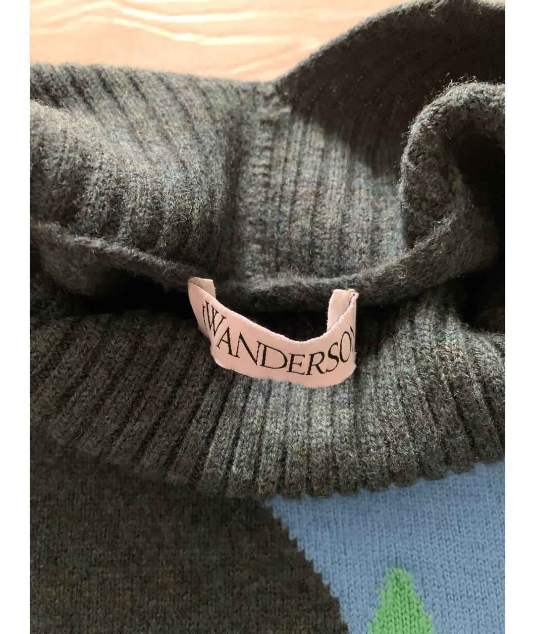 J.W.ANDERSON Зеленый шерстяной джемпер / свитер, фото 3