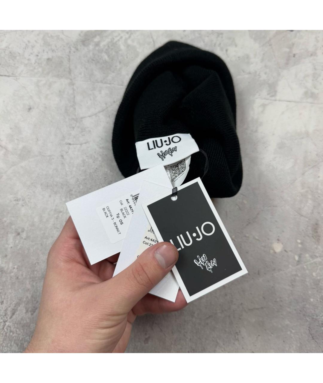 LIU JO Черная шапка, фото 3
