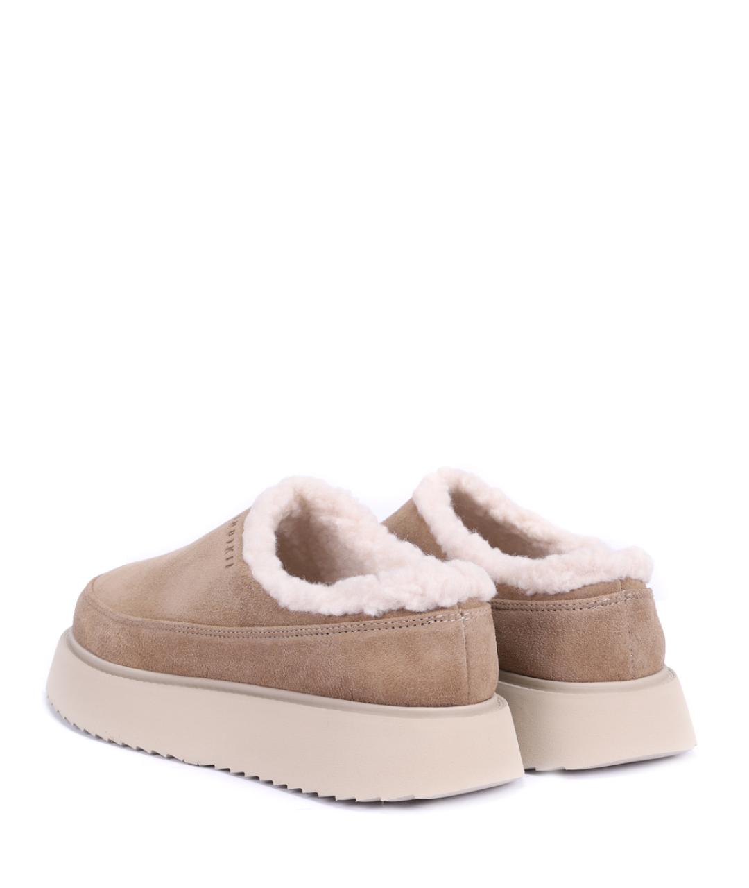 INUIKII Бежевые замшевые сабо, фото 4