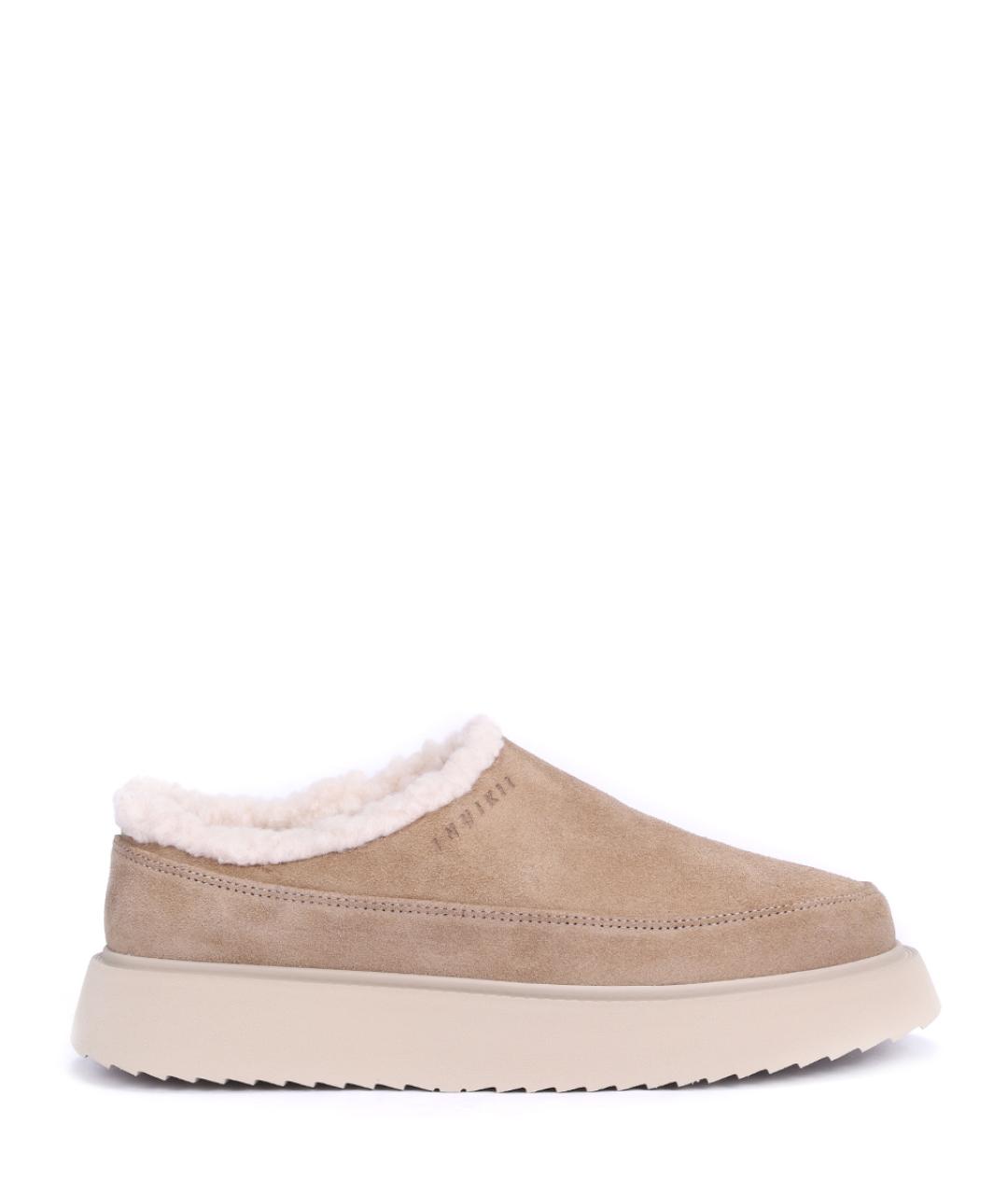 INUIKII Бежевые замшевые сабо, фото 1