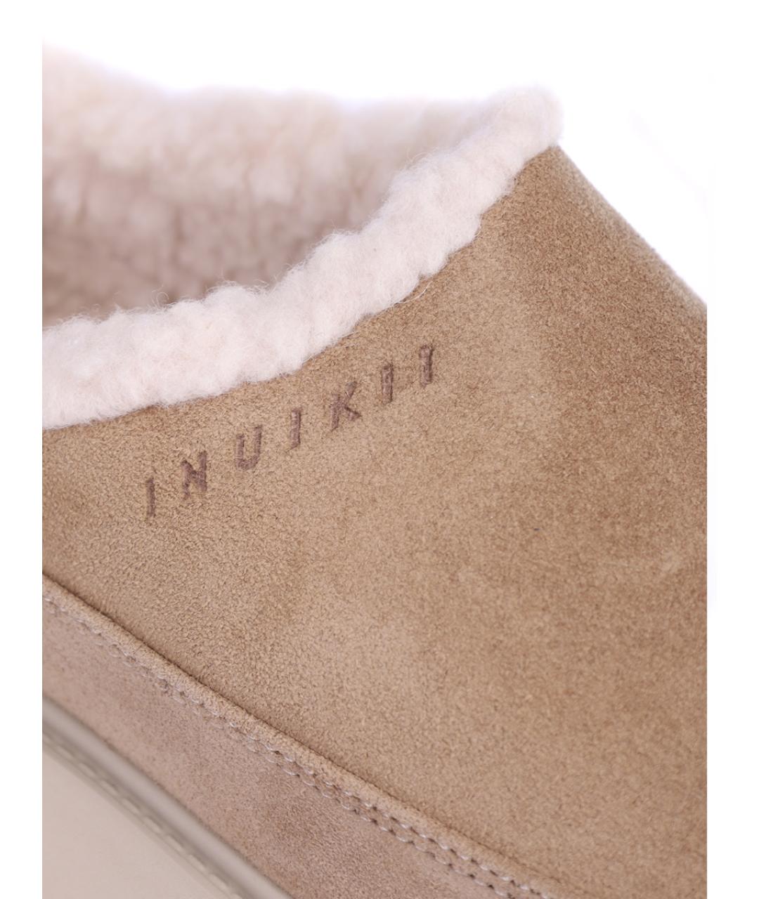 INUIKII Бежевые замшевые сабо, фото 5