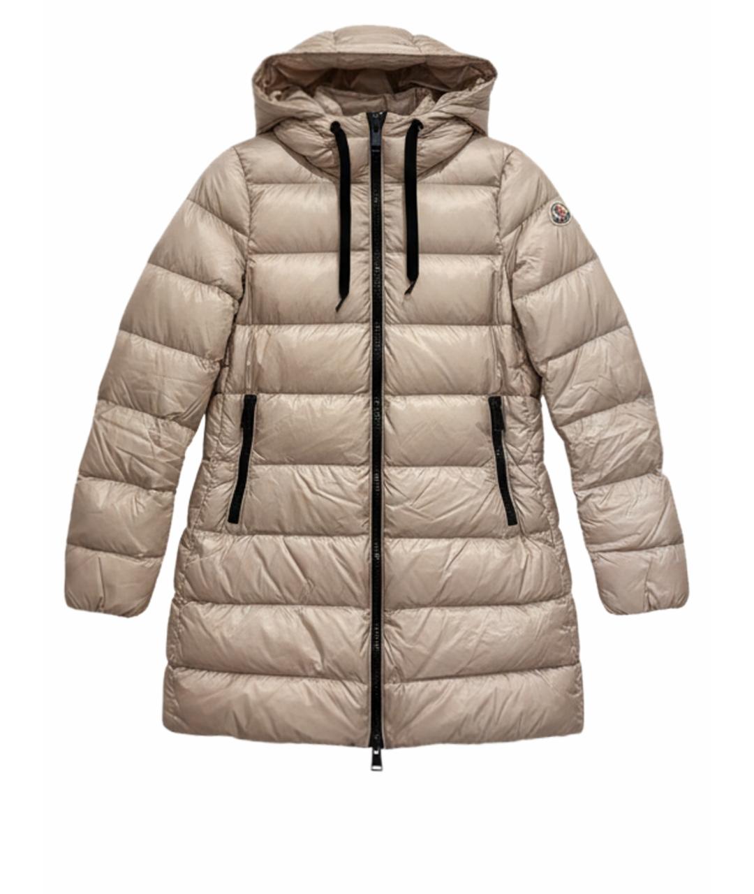 MONCLER Бежевый пуховик, фото 1