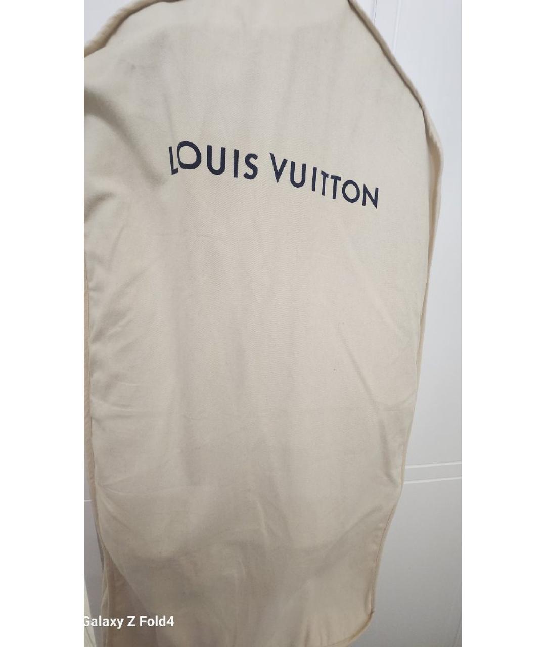 LOUIS VUITTON Темно-синий шерстяной тренч/плащ, фото 7