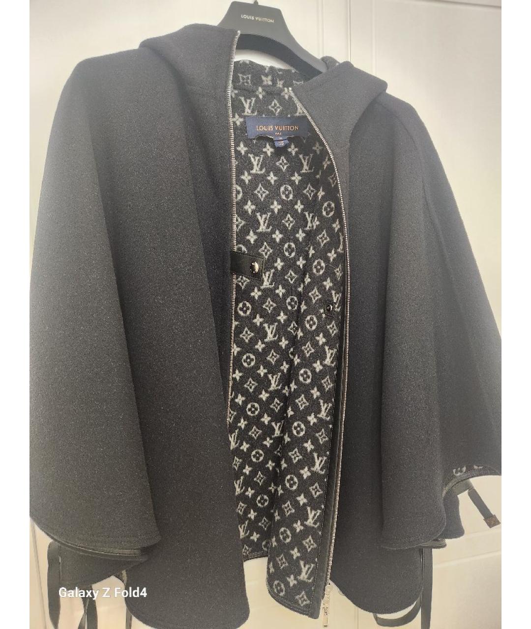 LOUIS VUITTON Темно-синий шерстяной тренч/плащ, фото 9