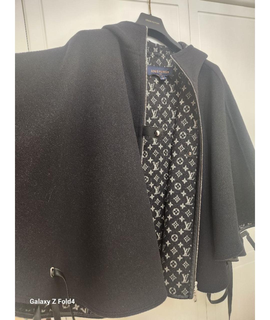 LOUIS VUITTON Темно-синий шерстяной тренч/плащ, фото 6